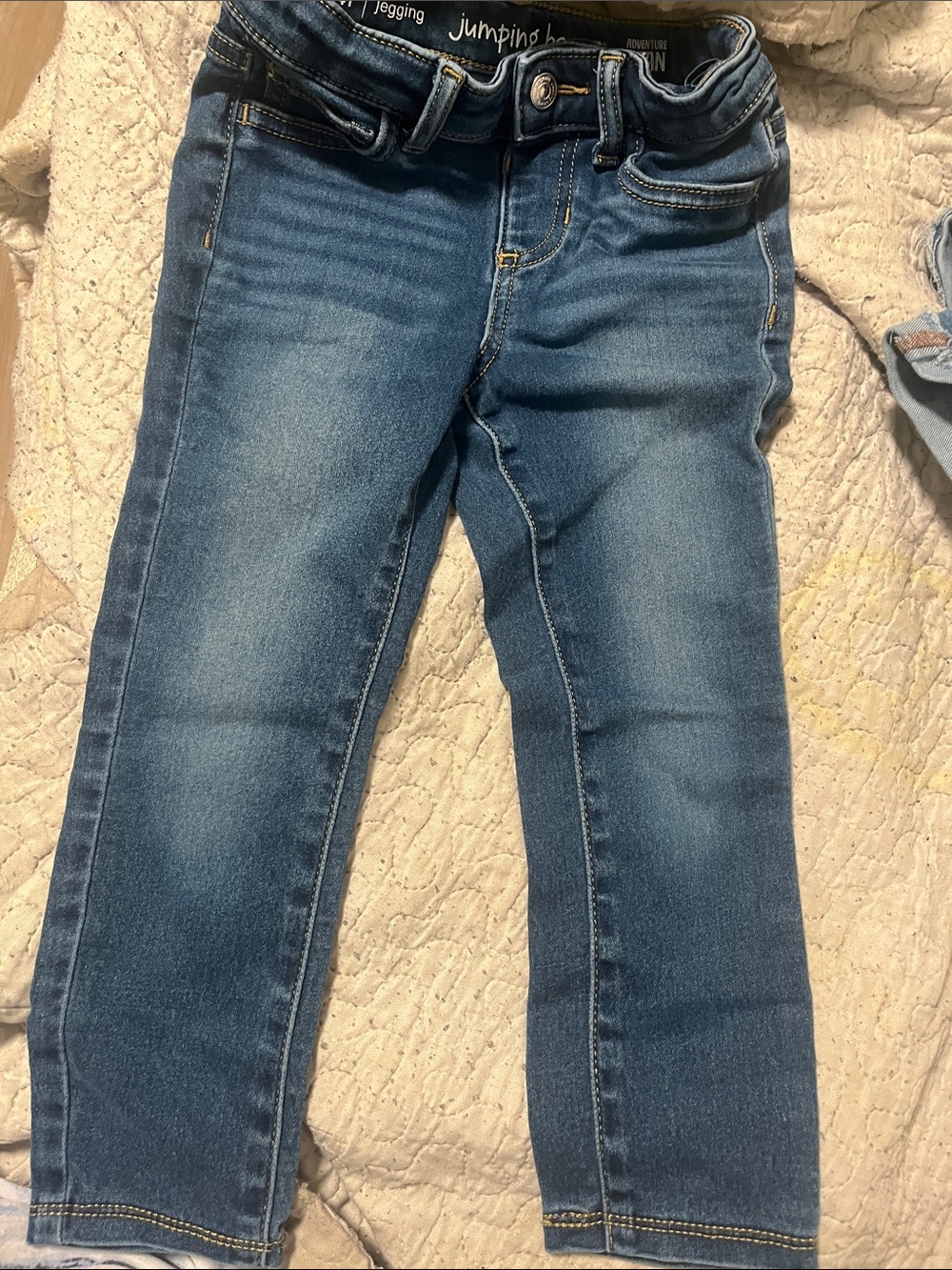 jumping beans Light Blue Denim Jeans with Gold Stitching